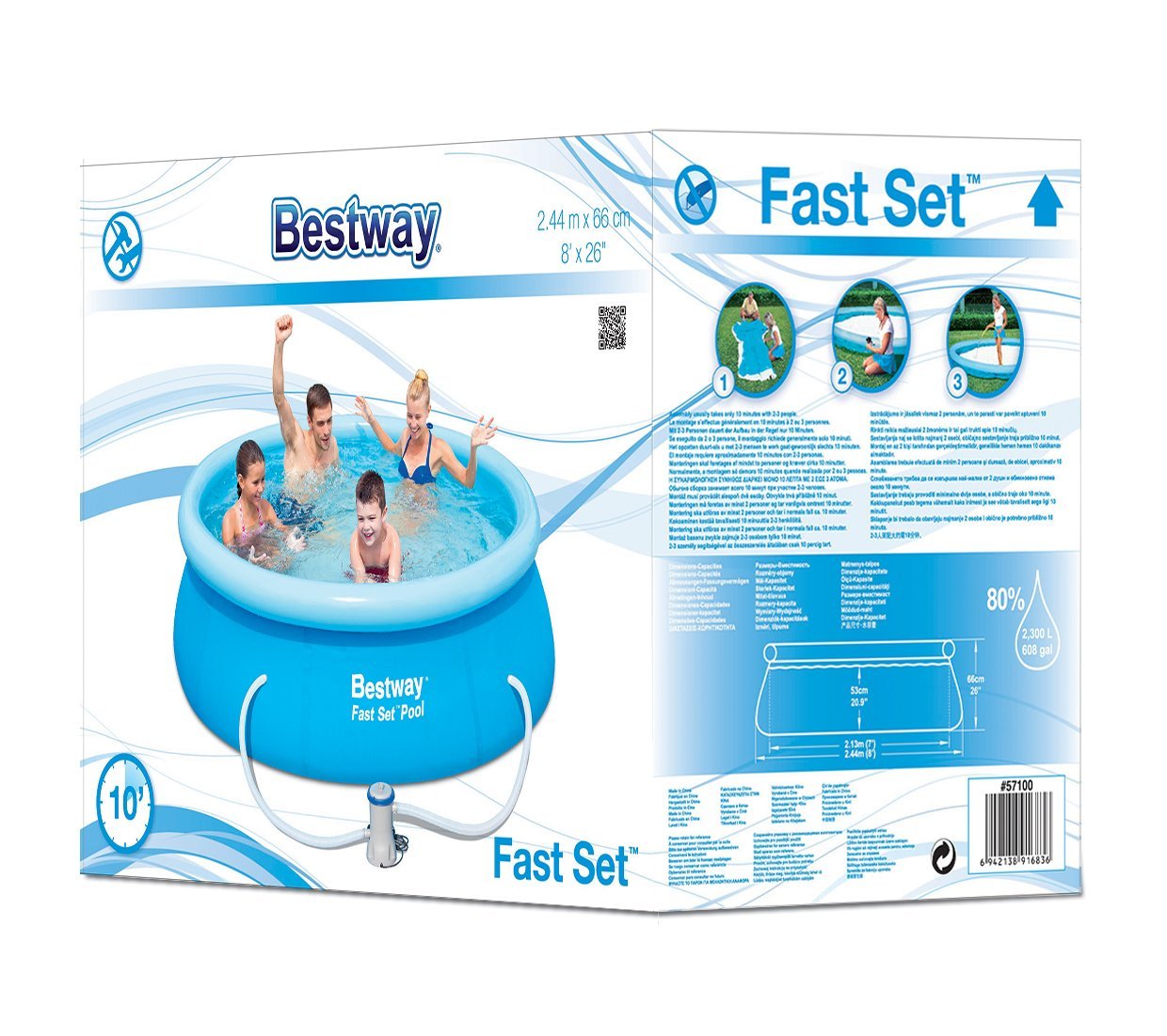 8ft pool bestway