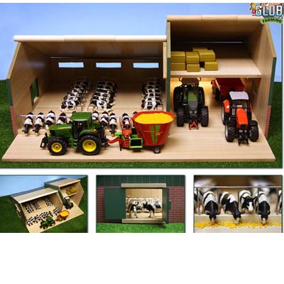 3 Bay Timber Tractor Shed - The Outdoor Toy Centre: TP Climbing Frames ...