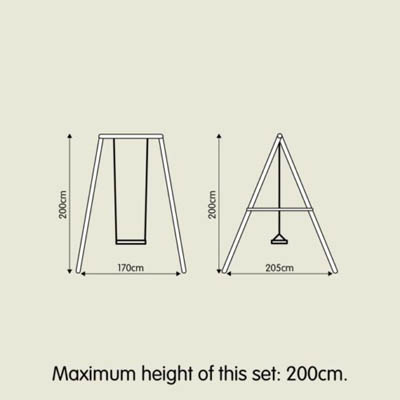 TP Activity Toys Childrens Single Metal Swing With Plastic Seat 521 TP Activity Toys Childrens Single Metal Swing With Plastic Seat 521