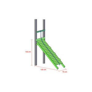 Planet Playframes Climbing Ramp with Rope - The Outdoor Toy Centre